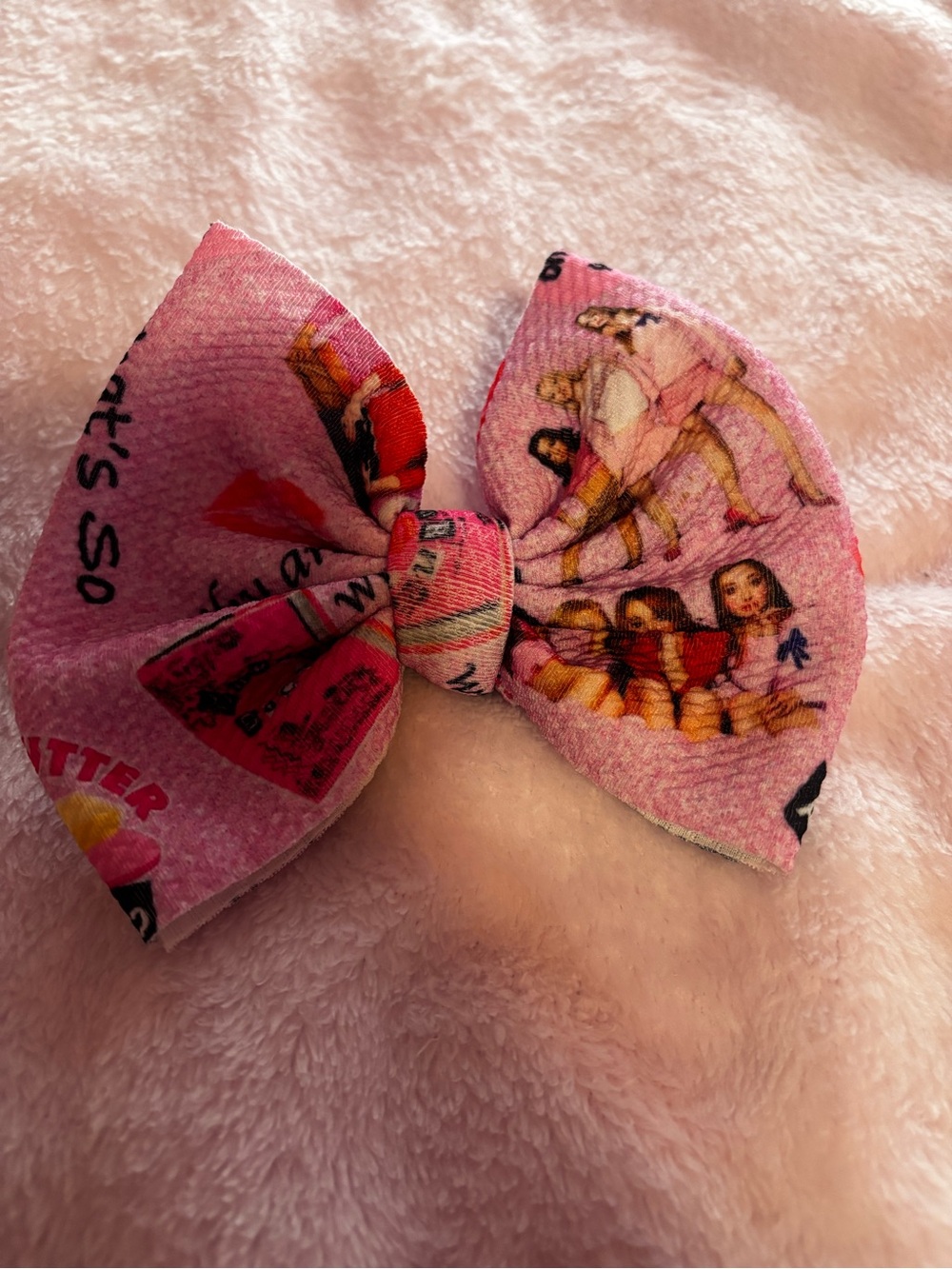 Pink Kids Hair Bow Clip – Mean Girls